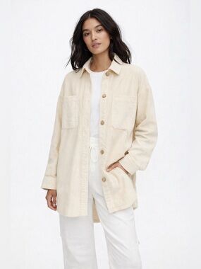 Aritzia The Group Babaton Graydon Corduroy Button Up Shirt Size M